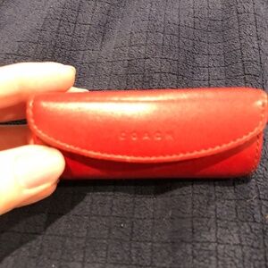 Vintage COACH Leather Lipstick Case With Mirror